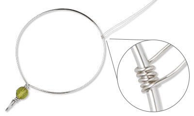 Wrapping wire around edge of circle